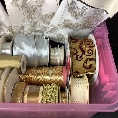 308 Assorted Silver Gold Ribbon Embellishments