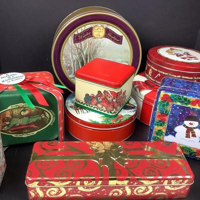 309 Assorted Holiday Tins
