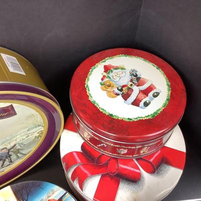 309 Assorted Holiday Tins