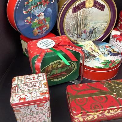 309 Assorted Holiday Tins