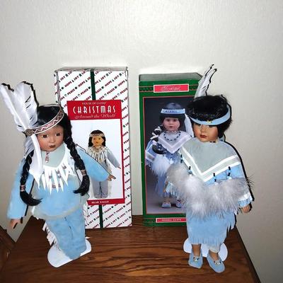 TWO NATIVE AMERICAN DOLLS