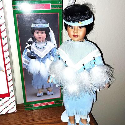 TWO NATIVE AMERICAN DOLLS