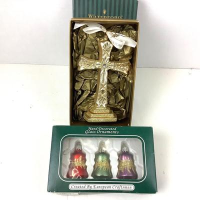 311 Waterford Heirloom Holiday Cross Ornament
