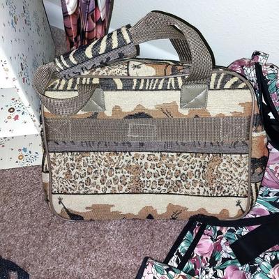 FOUR SLOTTED SHOE BOXES-SOFT SIDE LUGGAGE BAGS-LADIES ACCESORIES