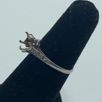 Diamond & Emerald Platinum Ring and More (B5-HS)