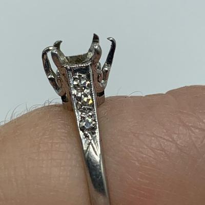 Diamond & Emerald Platinum Ring and More (B5-HS)