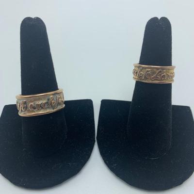 Two Rose Gold 14K Rings (B5-HS)
