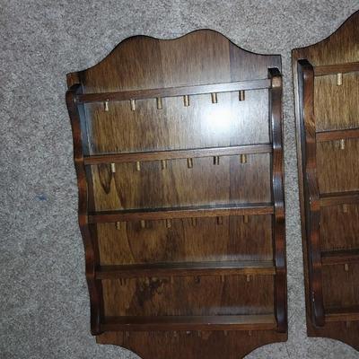 THREE WOODEN SPOON DISPLAYS