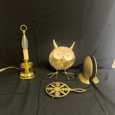 Brass Lamp, Brass bookends and more (UO-MG)