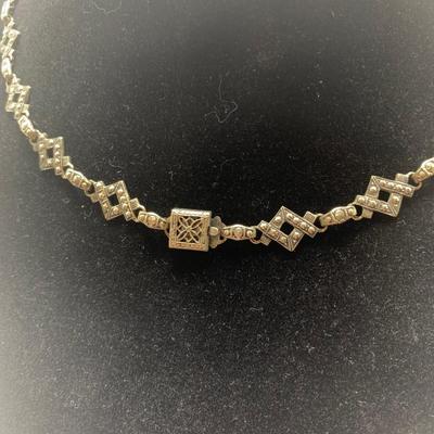 Vintage Necklaces and Sterling Onyx Pendant (B5-HS)