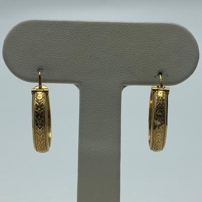 18K Gold Hoop Earrings (B5-HS)