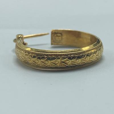 18K Gold Hoop Earrings (B5-HS)