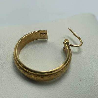 18K Gold Hoop Earrings (B5-HS)