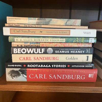 Collection of Books Featuring Poetry and Literature (UO-MG)