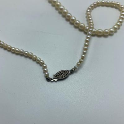 Jade & Pearl Strand Necklaces (B5-HS)