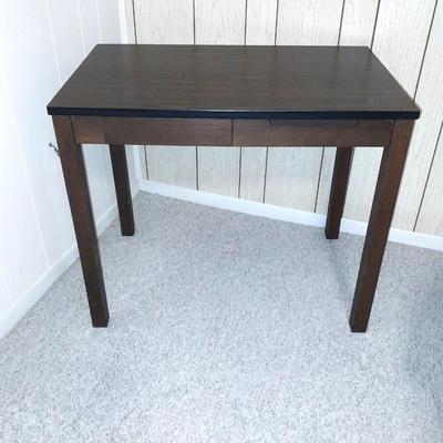 WOODEN WRITING TABLE WITH DRAWER AND PULLOUT WRITING SPACE