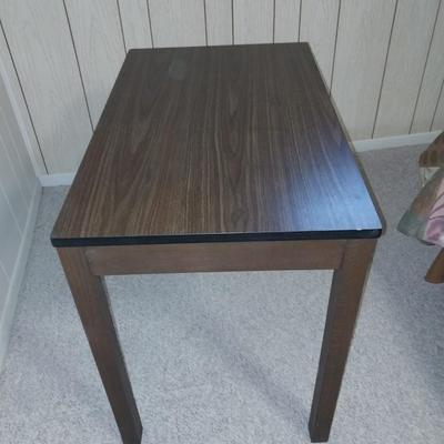 WOODEN WRITING TABLE WITH DRAWER AND PULLOUT WRITING SPACE