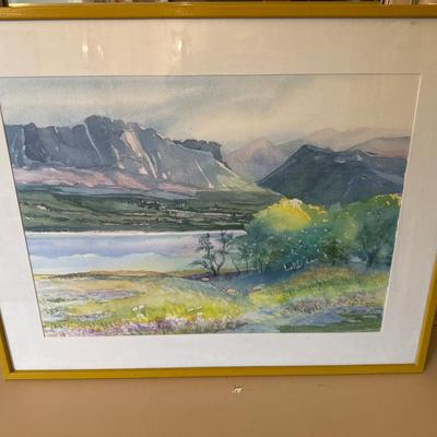 Beautiful framed watercolor