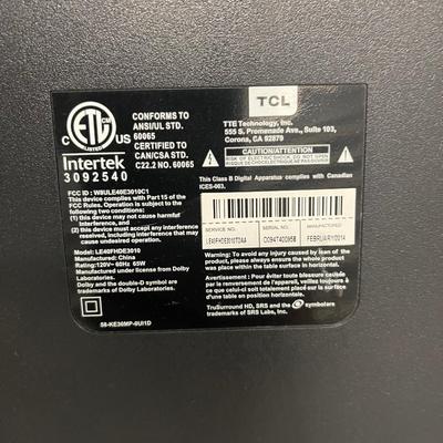 40" TCL Flat Screen TV