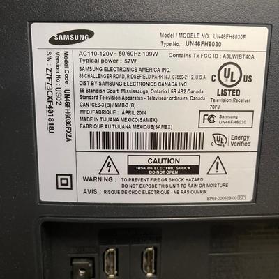 46" Samsung Flat Screen TV