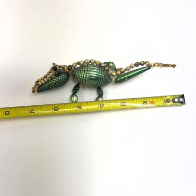 Lot 337 Vintage Alligator Beaded Ornament