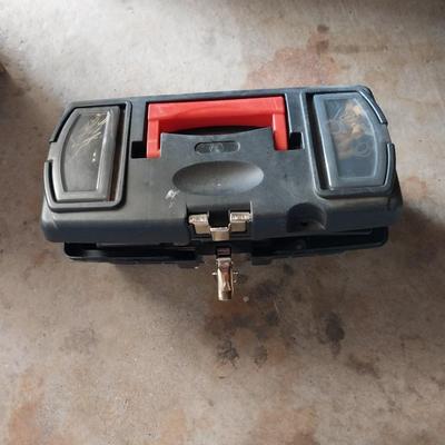 CARRY TOOLBOX FILLED WITH SOCKETS AND HAND TOOLS