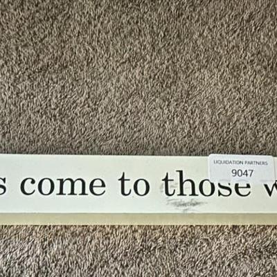 Wall Plaque - Great things come to those who believe