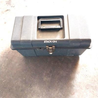 CARRY BOX WITH TRAY FULL OF HEXS-SOCKETS AND WRENCHES