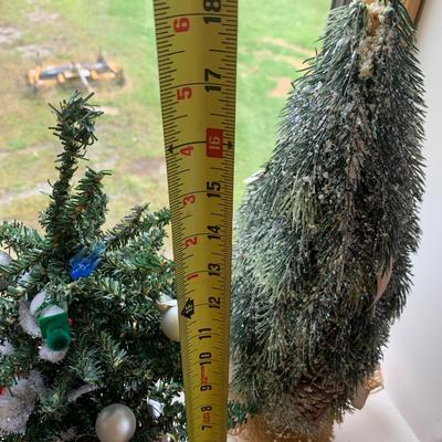 Set of Small Artificial Christmas Trees