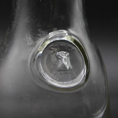 Vintage Clear Glass Milk Bottle Juice Carafe