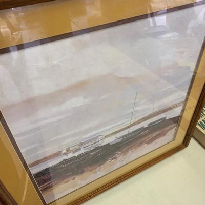 Large Framed Seascape by Ackerman