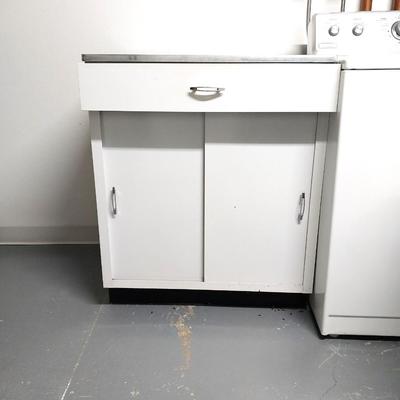 RETRO STORAGE CABINET WITH DRAWER ON CASTORS
