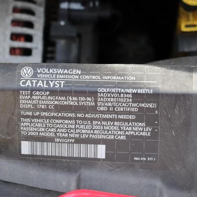 2003 Red Volkswagen New Beetle