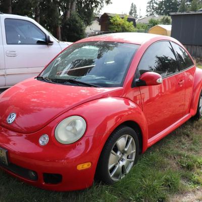 2003 Red Volkswagen New Beetle