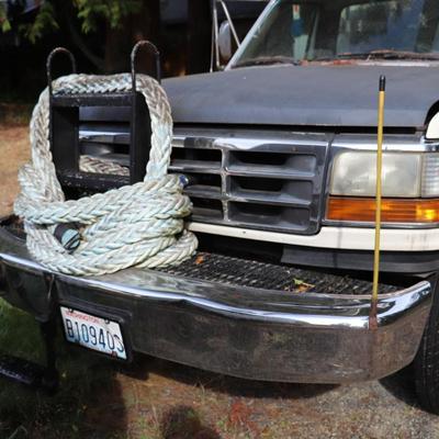 1992 Ford FSD Super Duty Utility Vehicle with Cherry Picker Crane Basket Lift Truck