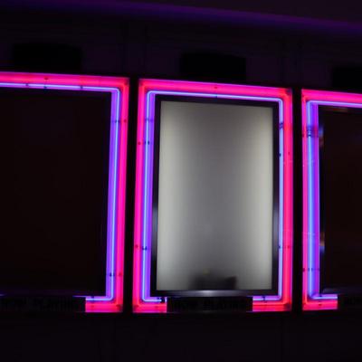Lot of 4 Vintage Neon Advertising Signs