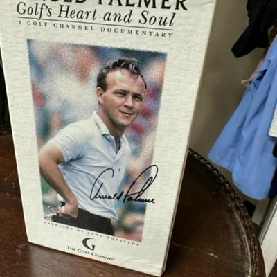 Signed Arnold Palmer VHS set