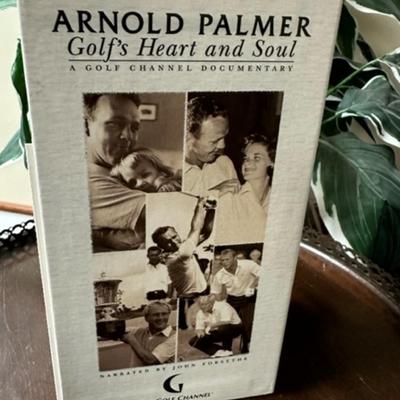 Signed Arnold Palmer VHS set