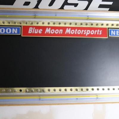 Extra Large Vintage Bulb Lighted Neon Advertising Sign