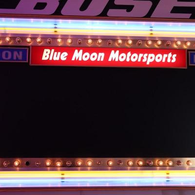 Extra Large Vintage Bulb Lighted Neon Advertising Sign