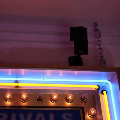 Extra Large Vintage Bulb Lighted Neon Advertising Sign