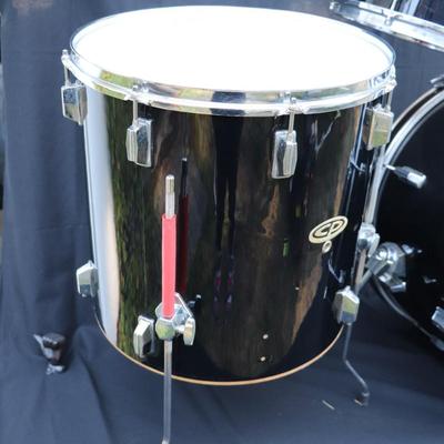 Cosmic Percussion CP and Pearl Black Finish Drum Set