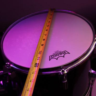 Cosmic Percussion CP and Pearl Black Finish Drum Set