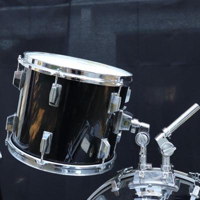 Cosmic Percussion CP and Pearl Black Finish Drum Set