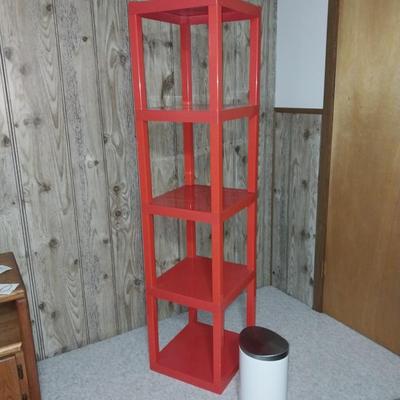 STACKABLE SHELVING AND SMALL WASTECAN