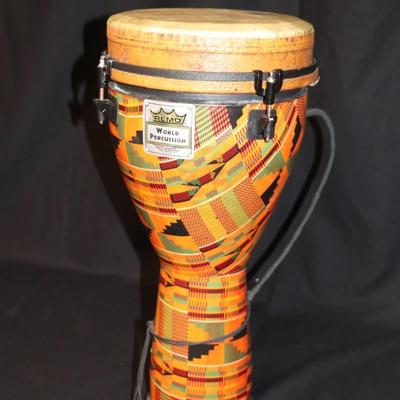 Remo World Percussion Djembe Drum in Kintekloth Finish
