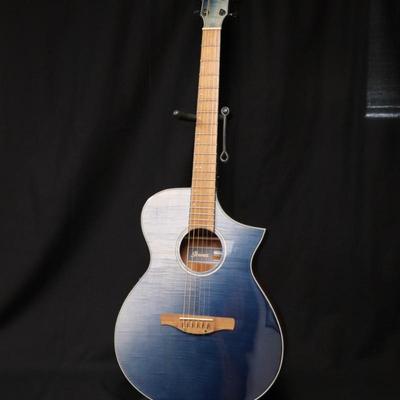Ibanez Acoustic Electric Guitar Blue Indigo Sunset