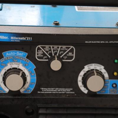 Miller Millermatic 211 Welder with Cart on Wheels