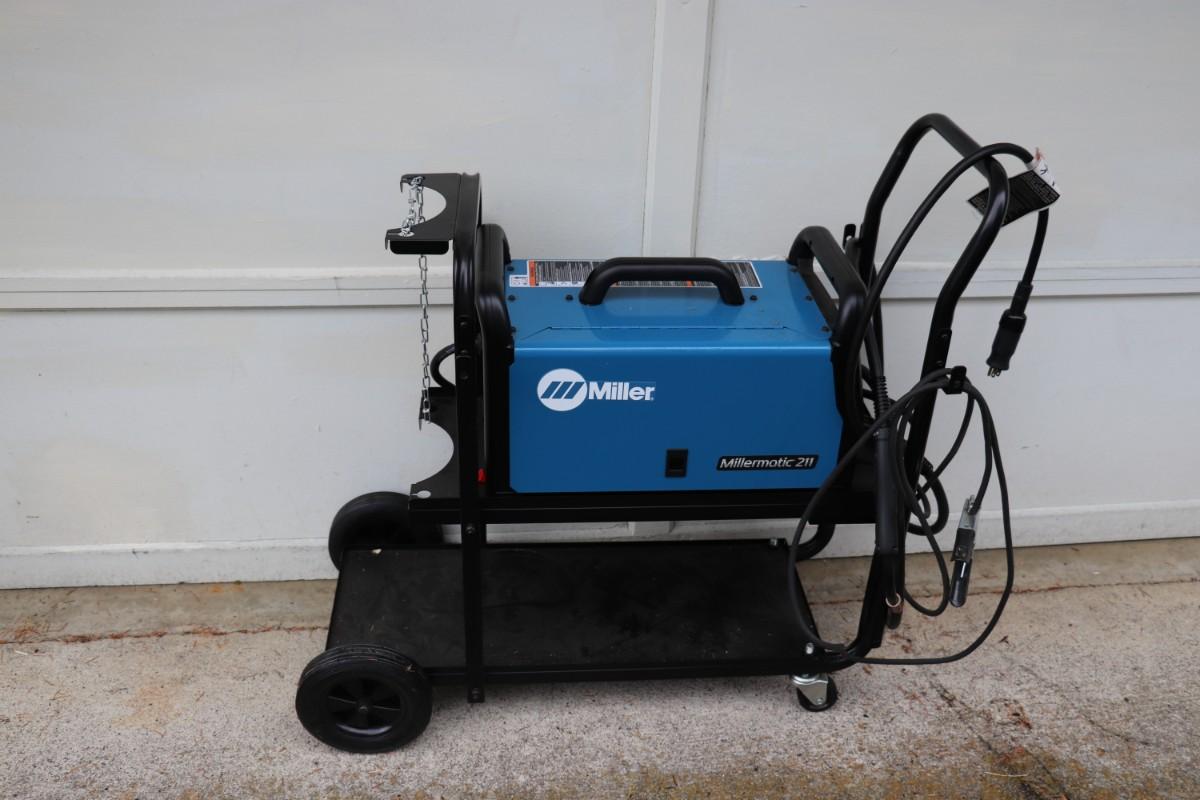 Miller Millermatic 211 Welder with Cart on Wheels
