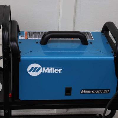 Miller Millermatic 211 Welder with Cart on Wheels